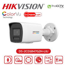 DS-2CD1047G2H-LIU 4MP ColorVu IP Bullet Camera, 2.8mm Lens, Smart Hybrid Light, H.265+